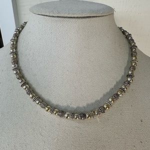 Vintage Napier silvertone heavy necklace